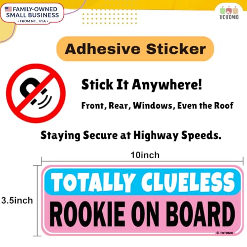 Image of Non-Magnetic Student Driver Sticker for Car New Drivers Vehicle Safety Sign Decal Window Cling Rookie Learner Removable Bumper Stickers Please Be Patient (3pc Set)