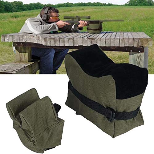 Tactics Portable Shooting Range Sand Bag Set Rifle Bench Rest Stand Front & Rear Bag #TOP4
