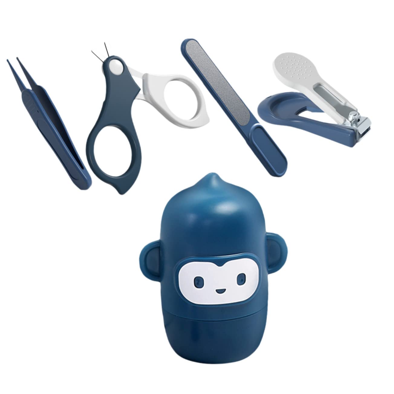 TOYANDONA 2juegos Cortauñas Para Bebés Kit De Tijeras Cortador Uñas Almacenamiento Estuche Para Recién Nacidos y Mamás