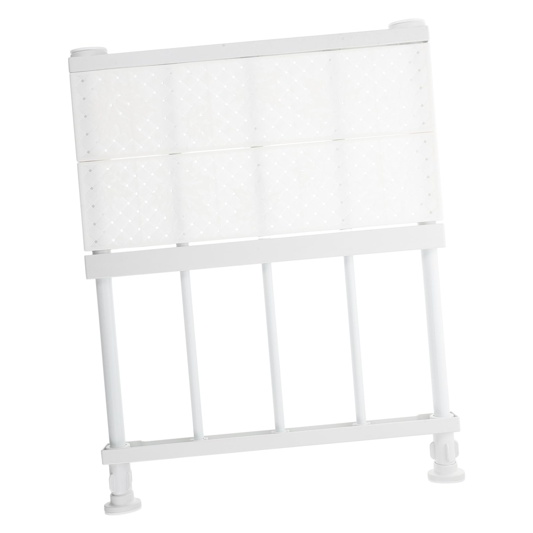 ULTECHNOVO Ripiano Regolabile per Armadio, Divisorio Allungabile senza Forature, Plastico Bianco, 30-45cm, per Guardaroba e Armadi