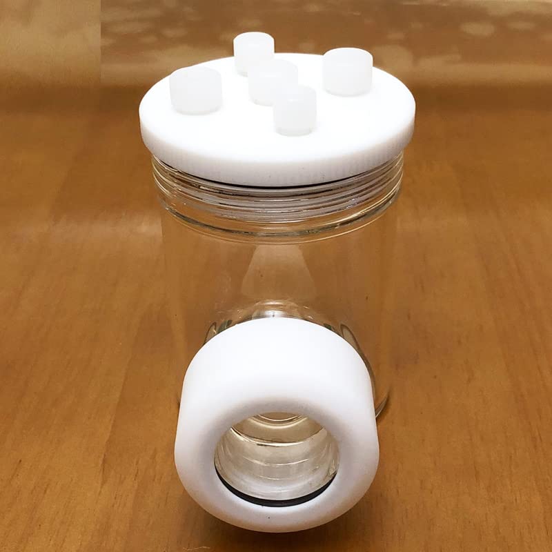 Célula electrolítica sellada for fotocatálisis con ventana de cuarzo de 3 electrodos 50-300 ml | Cubierta de PTFE duradera, for uso versátil en laboratorio.(100ml)