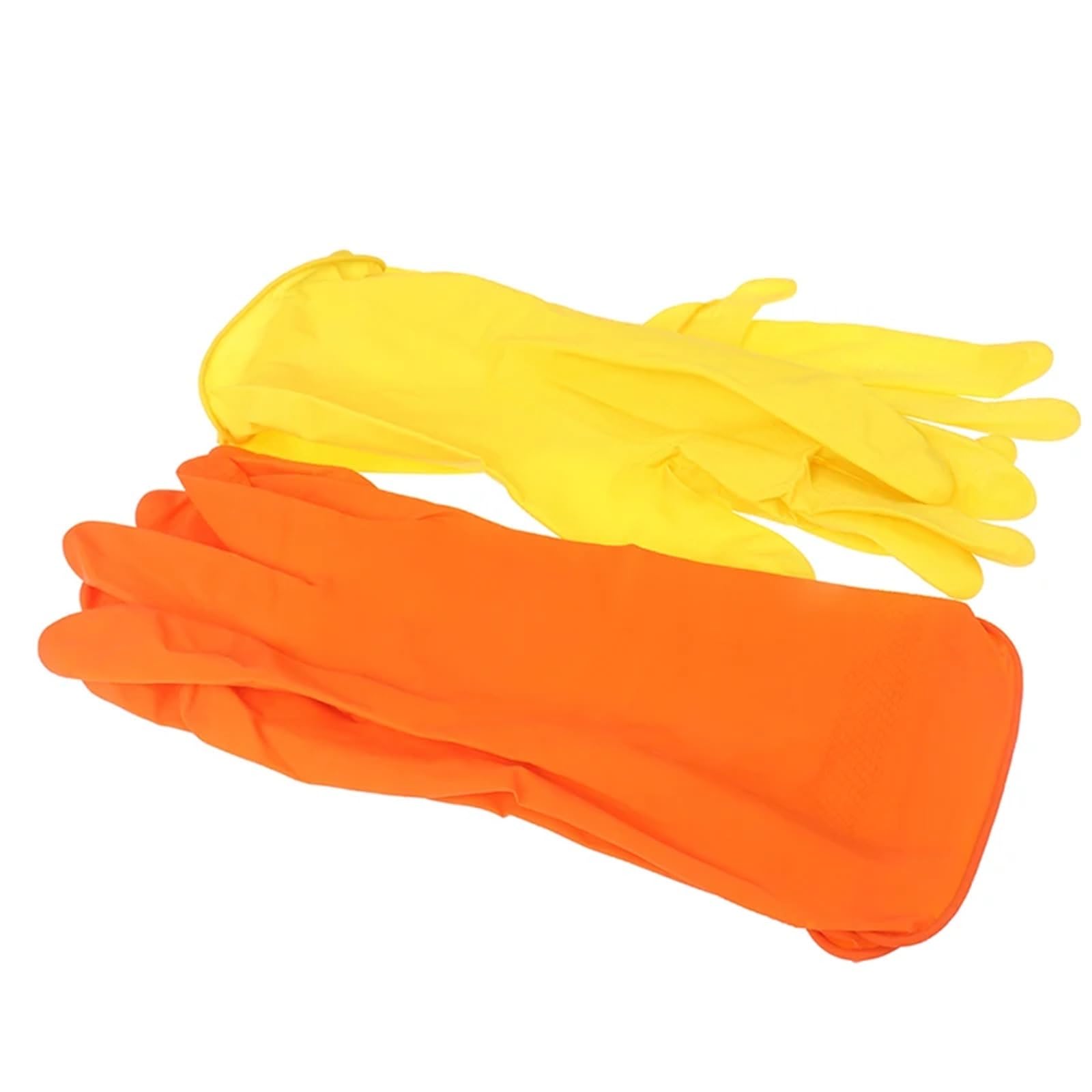 Gummihandschuhe 2 Paar Geschirrspülhandschuhe, Haushaltshandschuhe, wasserdichte Geschirrspülhandschuhe aus Gummi, wiederverwendbare Küchenhandschuhe, langärmelige Reinigungswerkzeuge(Extra Large)