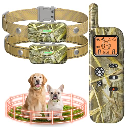 Wireless Dog Fence System for 2 Dogs Electric Fences for Dogs Tra...