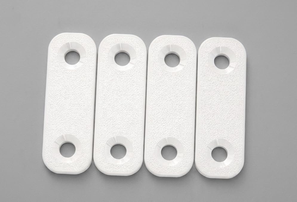UK JORDAN B 3D Joining Connector Brackets Compatible with IKEA KALLAX, Tool-Free Modular Shelf Alignment Clips, Secure Furniture Linking Plates (Pack of 4, PETG, White)