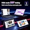 Laptop 2 en 1 Tunhail de 15.6", pantalla táctil, Core m3-8100Y (hasta 3.4 GHz), 16GB RAM, 512GB SSD, FHD 1920X1080, WiFi 5 de 2.4G y 5G, BT 5.0, USB 3.0, teclado numérico, pantalla táctil giratoria 360° 4