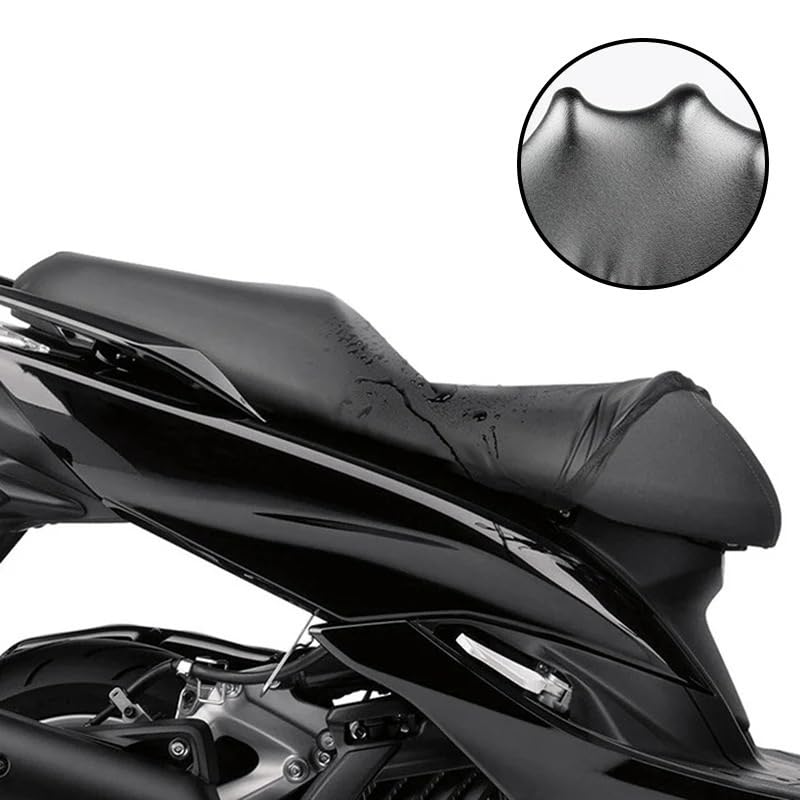 Protector de asiento universal para motocicleta antideslizante funda impermeable de recambio 2