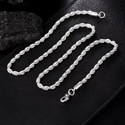 Collier de chaîne 4 mm, le cadeau idéal en argent 925 pour célébrer un moment unique