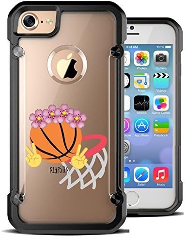 iPhone 6 Plus Case / iPhone 6S Plus 5.5 Inch Case Basketball Hoop Emoji Floral Crown Hybrid Transparent Designer Case Cover. Fits iPhone 6 Plus / iPhone 6S Plus (5.5) [ KlypsterMax ]