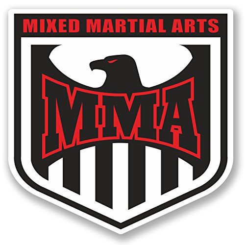 2 x 10 cm/MMA/Arts Martiaux Sticker en vinyle pour ordinateur portable iPad boxe combat # 5173 Compresseur - 10cm x 10cm