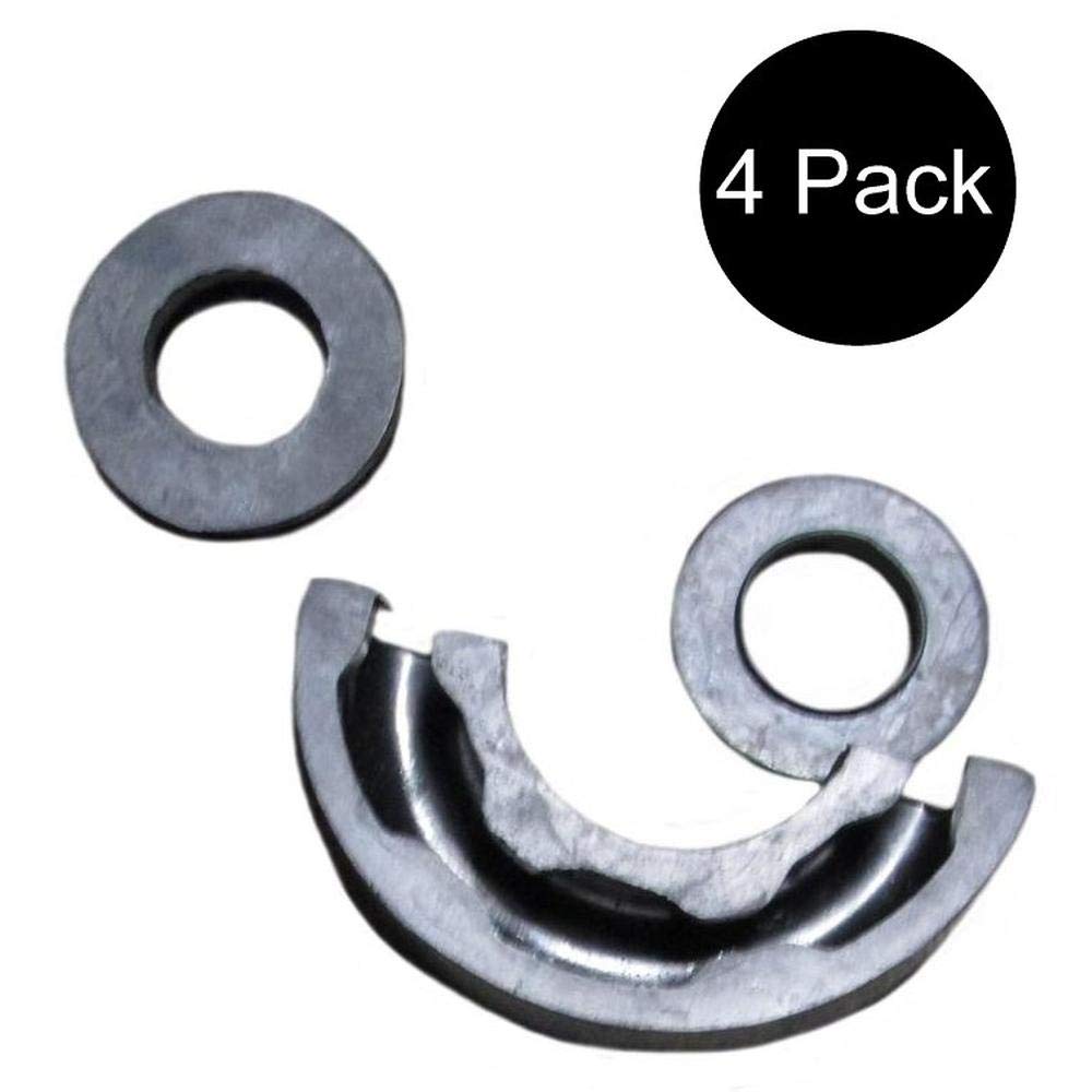 Towing Clevis Black D Ring Isolator Pair for 3/4" D-Rings