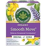 Traditional Medicinals Tea, Organic Smooth Move, Relieves Occasional Constipation, Senna, 32 Tea Bags