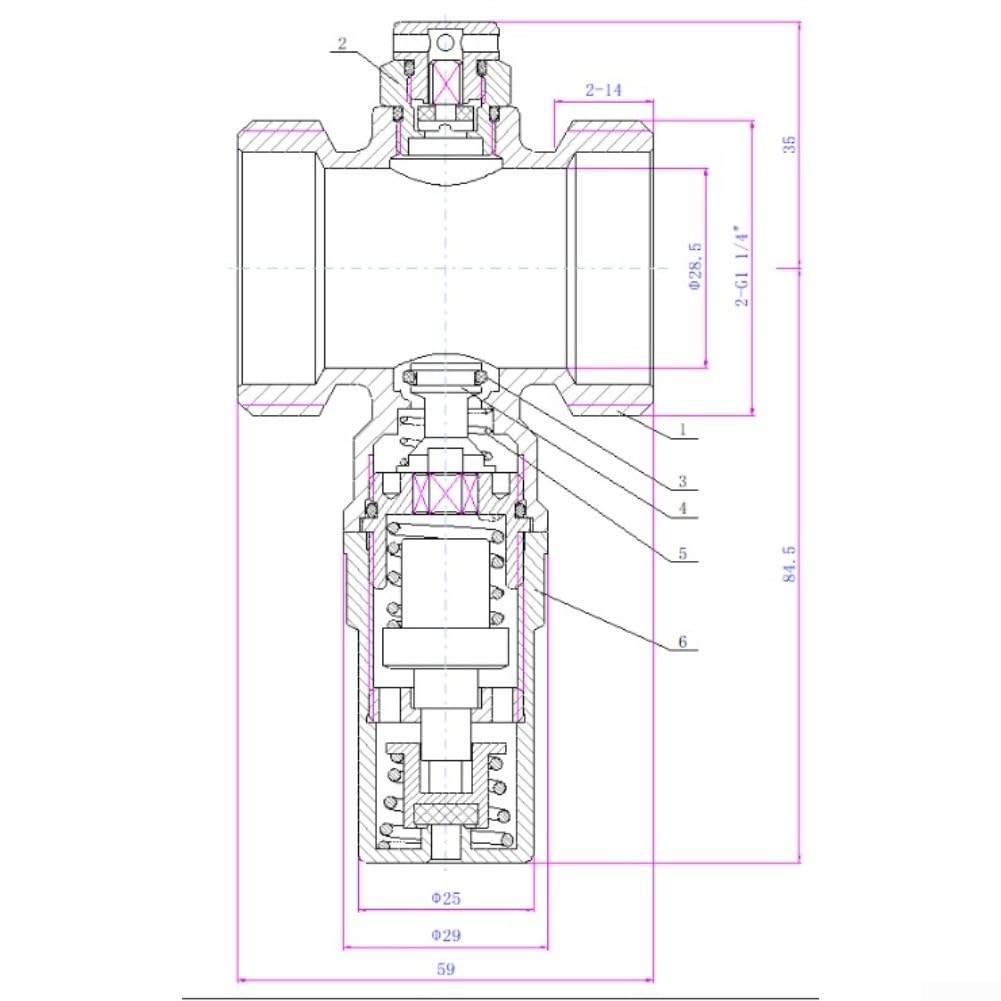 Heizungsventil DN32 10 bar Betriebsdruck Messing(1pc)