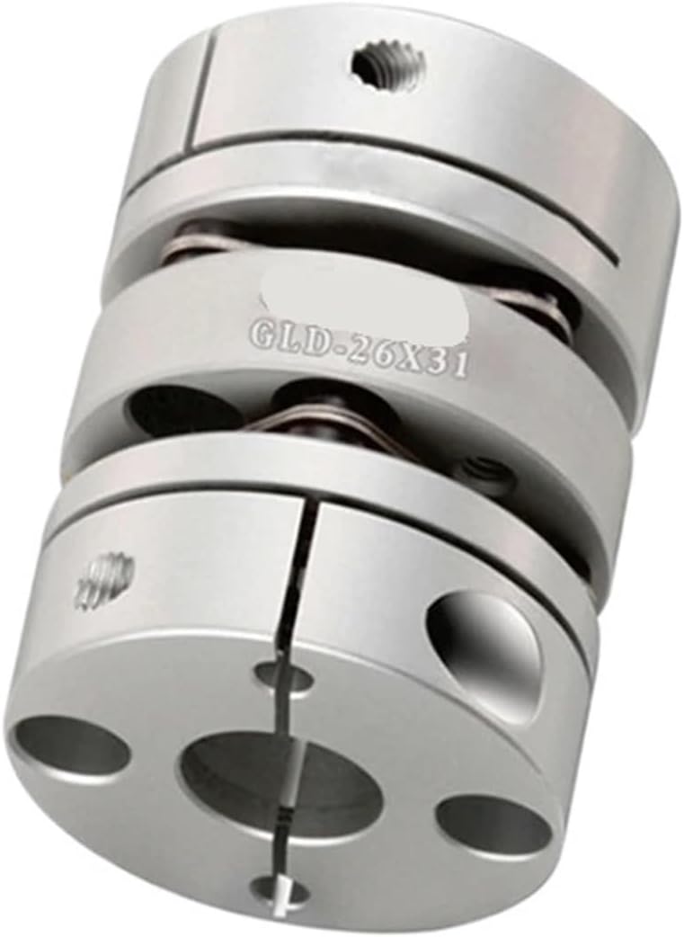 Flexible Shaft Coupling Double Clam Aluminum Diaphragms D26mm L30mm(6X12.7)