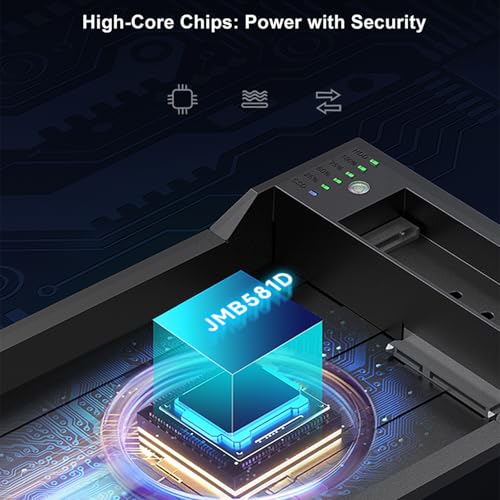 Estación Doble para Discos M.2 NVME y SATA USB-C 10Gbps miniatura 6