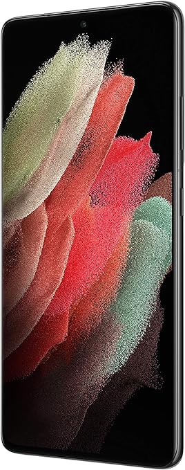 SAMSUNG Electronics Galaxy S21 Ultra 5G | Factory Unlocked Android Cell Phone | 5G Smartphone | Pro-Grade Camera, 108MP High Res | 128GB, Phantom Black (SM-G998U) w/ 25W Charger Bundle