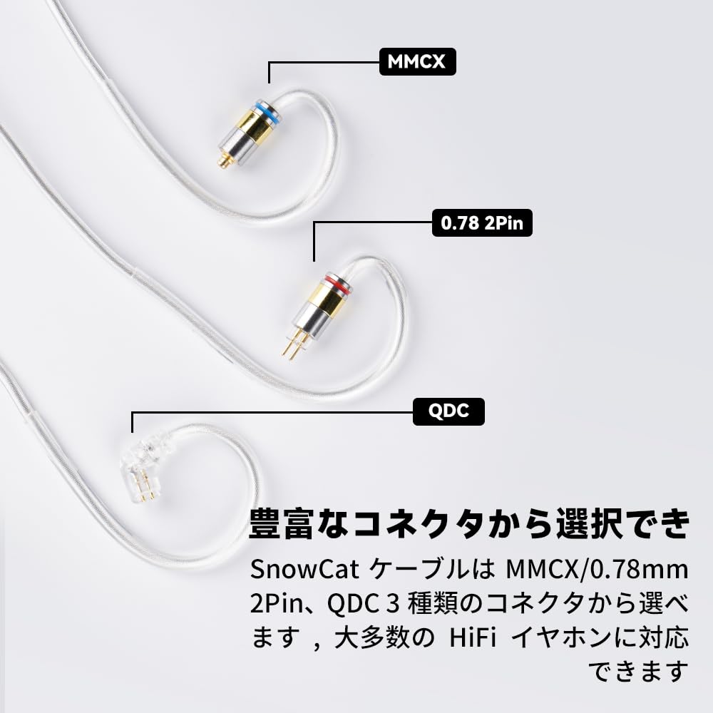 Amazon.com: NICEHCK Snowcat IEM Upgrade Cable, 6N OCC IEM Cables