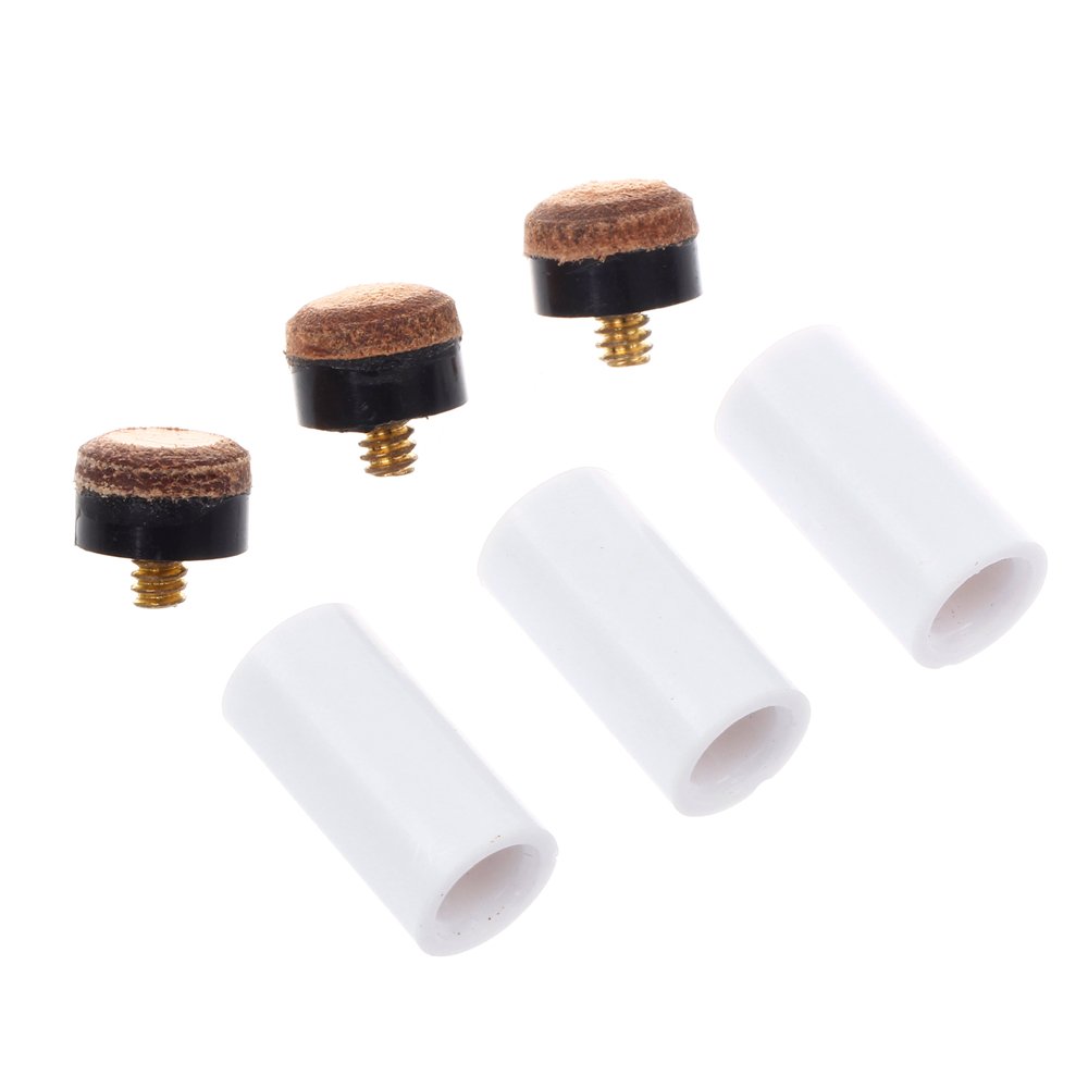 Lot de 5 embouts de queue de billard de rechange rigides de 13 mm en laiton à visser avec embouts de queue de billard pour queue de billard Lot de 5 embouts de queue de billard de rechange rigides de 13 mm en laiton à visser avec embouts de queue de billard pour queue de billard