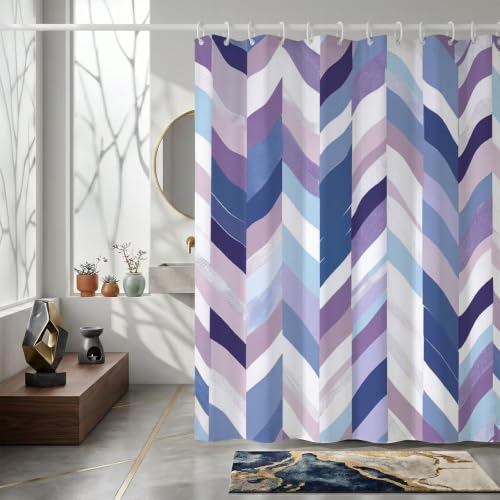 Rideau de douche anti-éclaboussures 150x170cm en polyester lavable