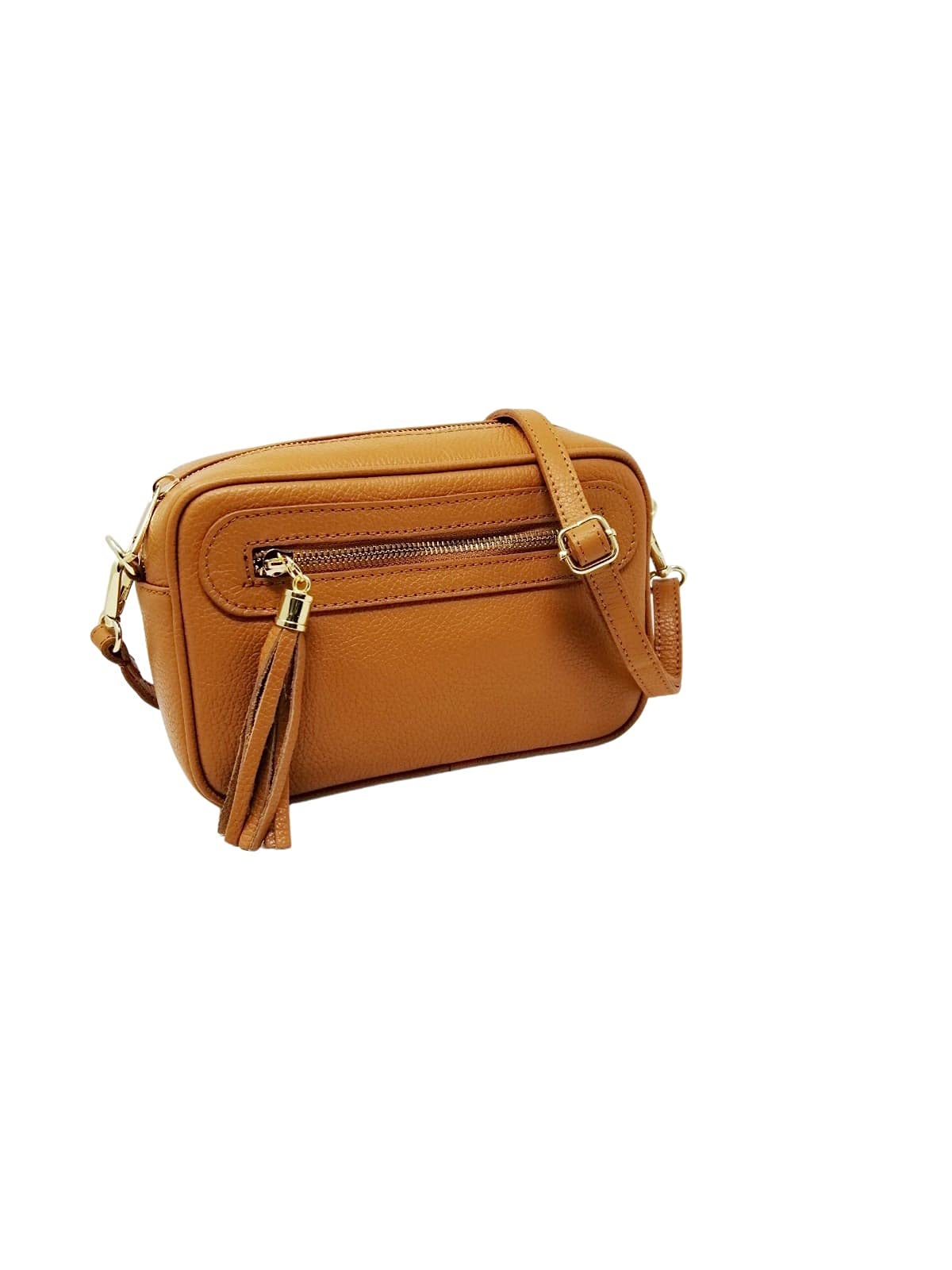 Mauro Pelletteria Borsa Donna Tracolla Piccola Vera Pelle Made in Italy – Modello Joy – Borsa a Tracolla Elegante con Cerniera e Tracolla Regolabile – Idea Regalo Donna