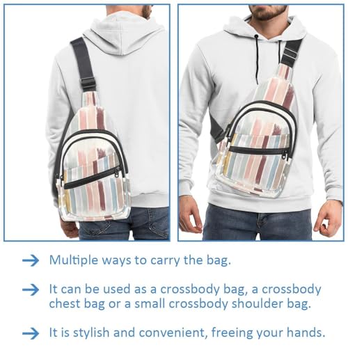 Sac à bandoulière multifonction avec fermeture éclair compact et plat