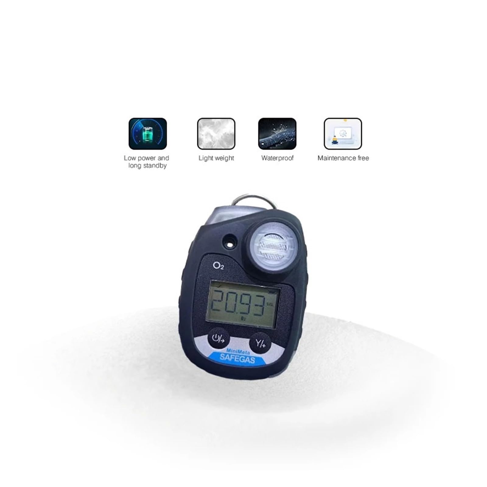 Analizadores de Alarma del Sensor Detector Gas oxígeno Las certificaciones a Prueba explosiones Minimeta-o2