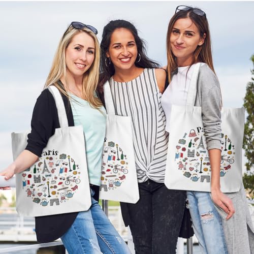 New York Chicago Nashville Paris Las Vegas Souvenirs Gifts Beach Canvas Tote Bag for Women Christmas Birthday3