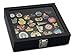 Pin Collector's Compact Display Case by Hobbymaster - for Disney, Hard Rock, Olympic, Political Campaign & other collectible pins, holds 20-50 pins (Black)