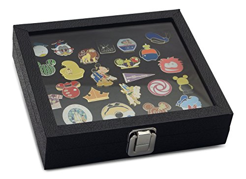 Hobbymaster Pin Collector's Compact Display Case for Disney, Hard Rock, Olympic, Political Campaign & Other Collectible pins, Holds 20-50 pins (Blue)