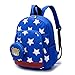 ANLUMA Kinderrucksack ，Kinder Schulrucksack ，Kindergarten Kleinkind Rucksack für Jungen Mädchen，Kindergartenrucksack mit Sterne Muster für Baby Kleinkinder 2-7Jährige(Blau)