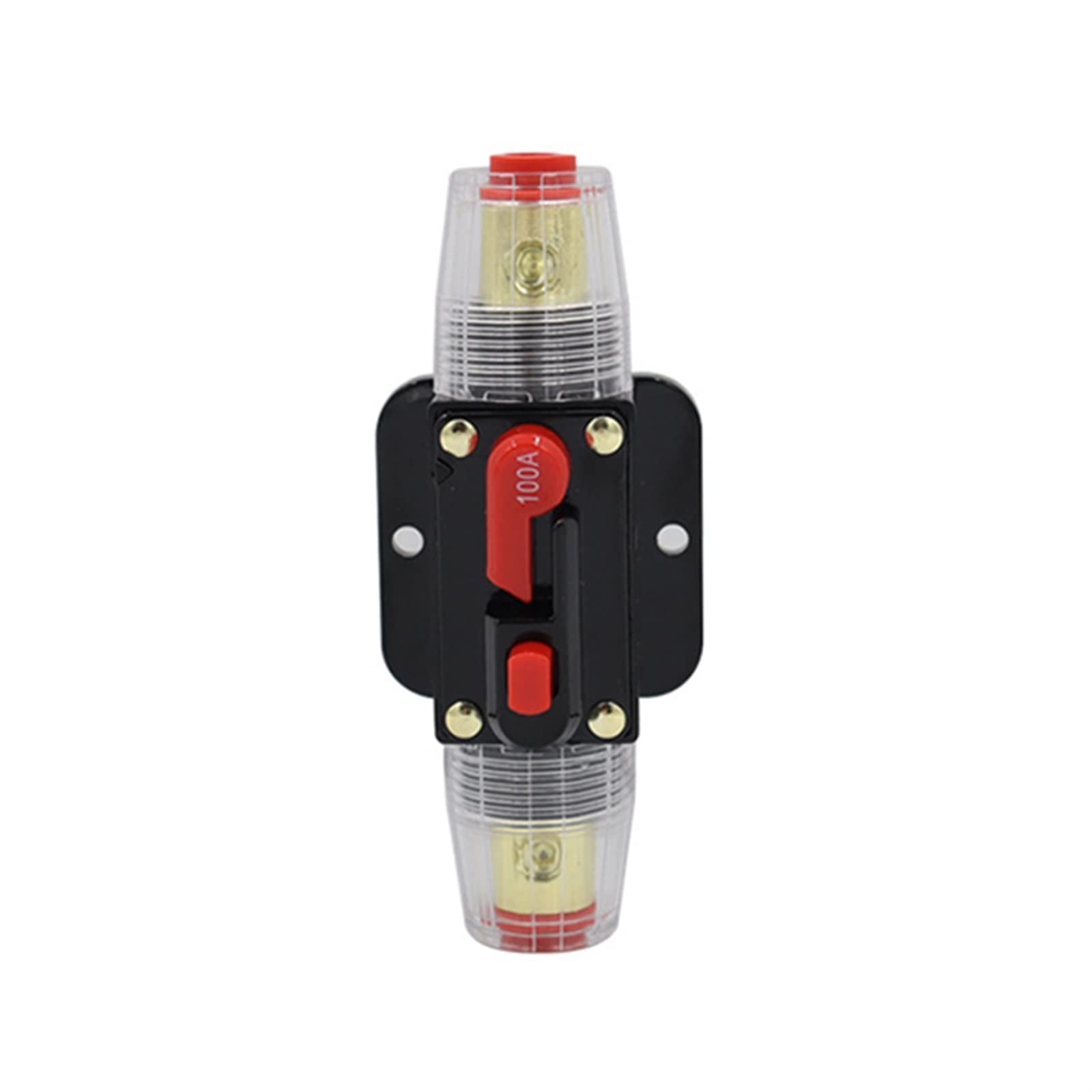 LHNBGTUIW 1pcs 30-150A Circuit Breaker with Automatic Reset DC 12-42V Car Marine Boat Yacht RV Power Insurance Switch Audio Fuse Holder Protect(100a)