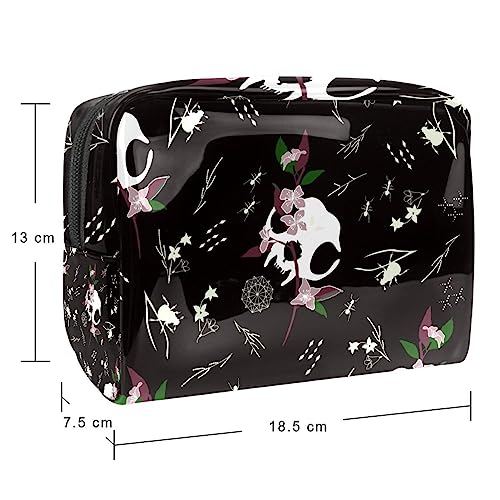Sac de maquillage tête de mort grand volume étanche - 5