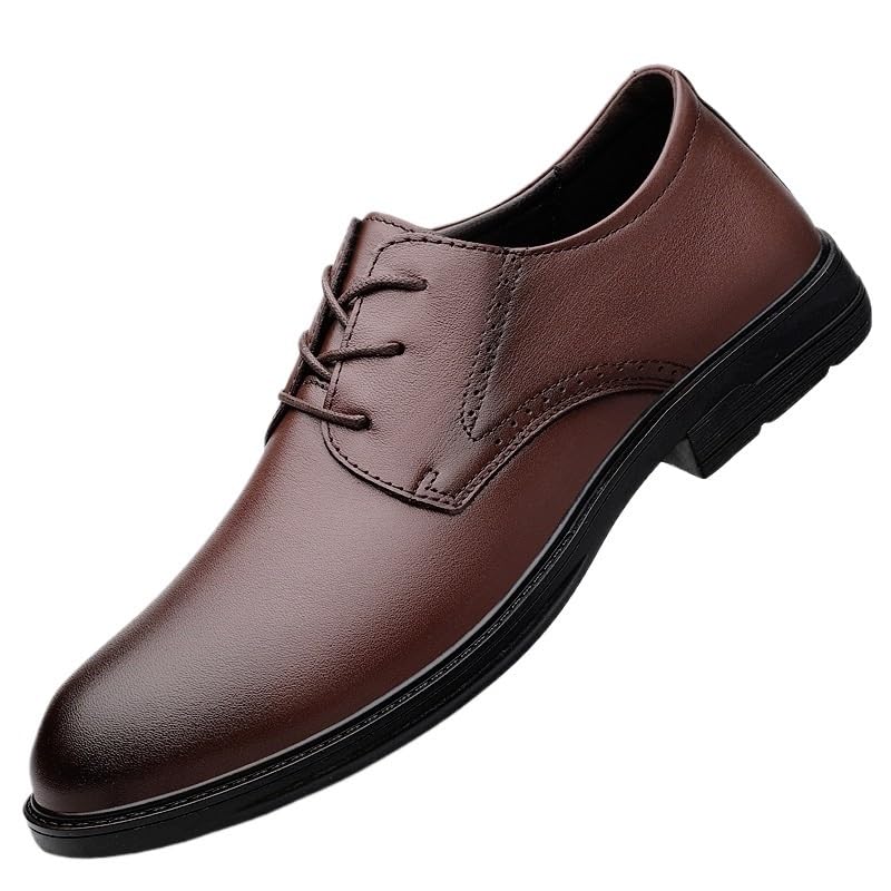 Men's Shoes Black Leather Formal Shoes for Men Classic Lace-up Formal Tuxedo Shoes Oxfords Male Wedding Party Office Business Shoe Men Zapatos de Hombre Plus Size