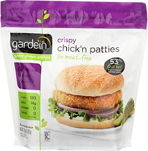 Gardein Crispy Plant-Based Chick'n Patties, Vegan, Frozen, 1...