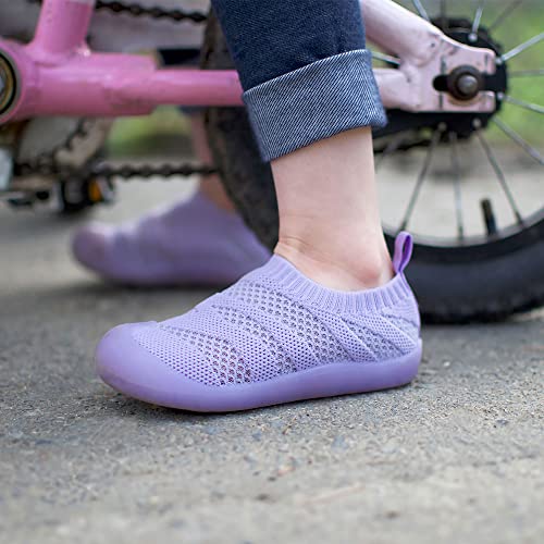 Image of JAN & JUL Slip-on Knit Shoes, Machine Washable and Lightweight Sneakers for Toddler Boys and Girls