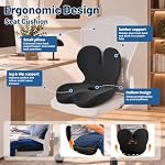 Seat Cushion with Lumbar Support Pillow Ergonomic Back Cushion - Image 4