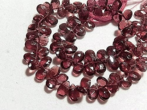 Garnet Gemstone LKBEADS 6mm perle poire facettée pour création bracelet et collier