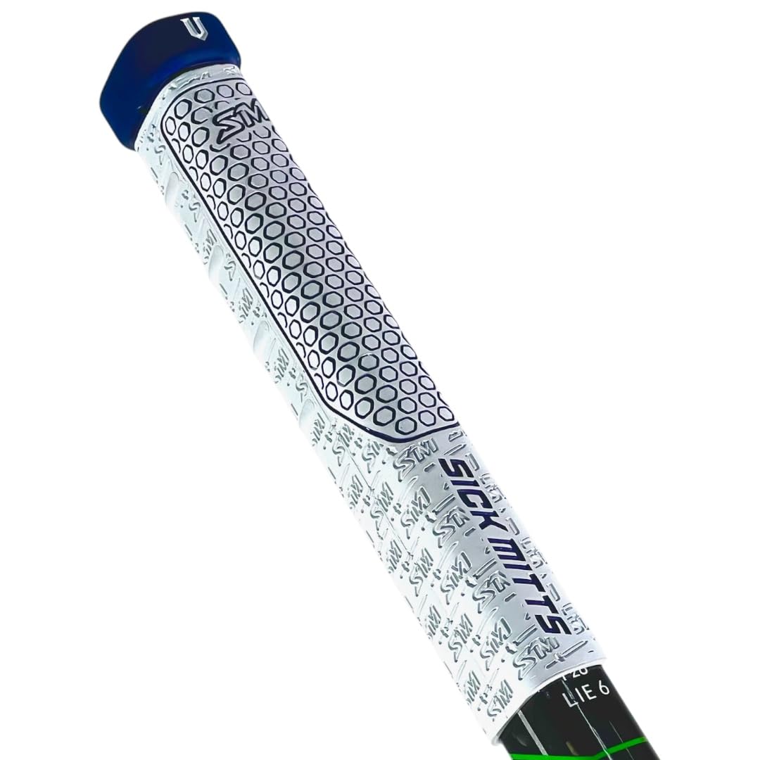 V Grip White Base Ice Hockey Grip - Enhance Your Game with This Durable and Comfortable Hockey Gear and Accessories. Five different colors to choose your favorite hockey team colors White Navy Blue