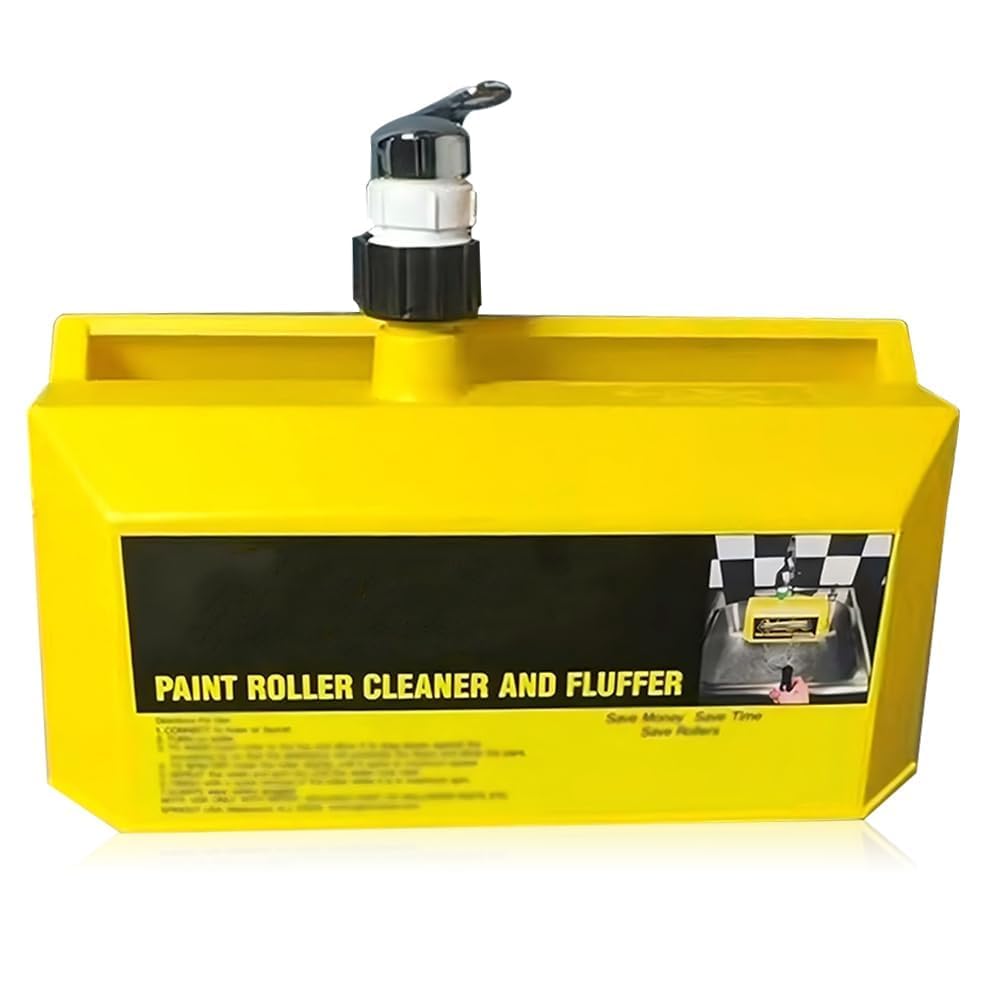 Nettoyeur de rouleau de peinture et lave-linge de séchage, outil de nettoyage tout en un pour rouleaux de peinture de 22,9 cm