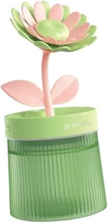 Baoblaze Mini humidificador Noche Luz Linda Flor Colorida USB Tranquila 260 ml Difusor de Aroma pequeño Humidificador para del Coche de la Oficina en, Verde