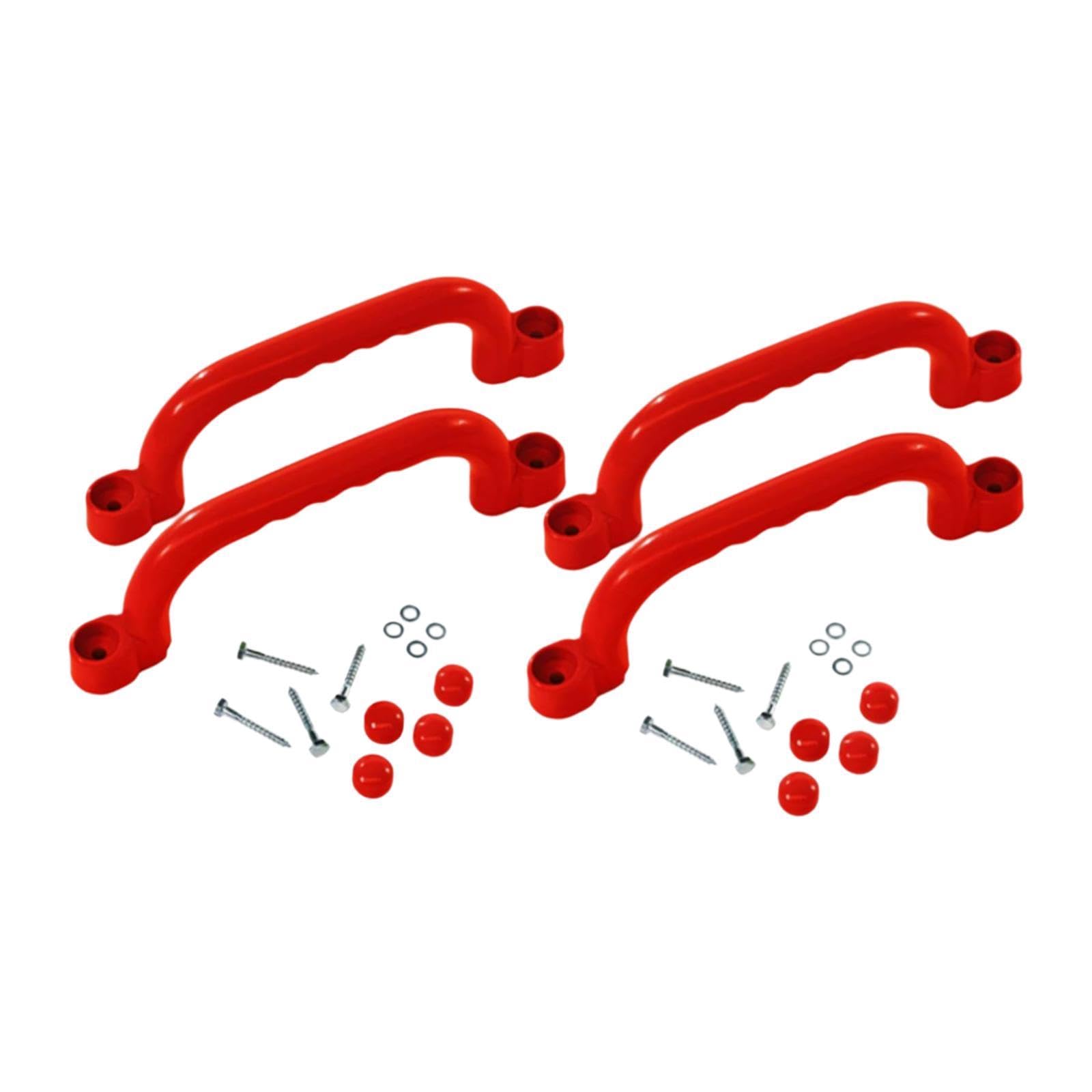 FytStycale Children Climbing Handles with Finger Grip (4PCS Red)