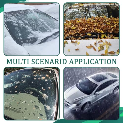 Image of Car Windshield Cover for Ice and Snow, Frost Guard Windshield Cover, Car Windshield Snow Cover Winter Ice Sunshade Protector, Universal Car Exterior Accessories for Cars, Trucks, Vans (Rear)