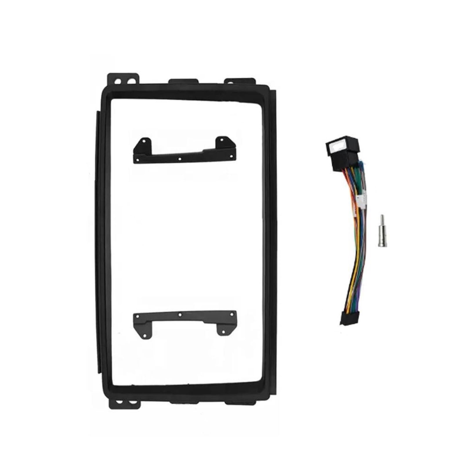 Façade de Voiture avec Cadre pour autoradio 9 Pouces, pour Lecteur stéréo 2 DIN, pour Compatible -Benz, pour Smart et W451 (2005-2010) (Cadre avec câble).