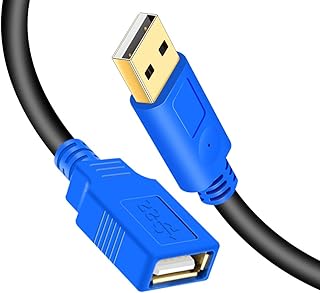 Hanprmeee Lot de 2 câbles d'extension USB 2.0 A mâle vers A femelle, pour imprimante, clavier, console de jeu, haut-parleu...