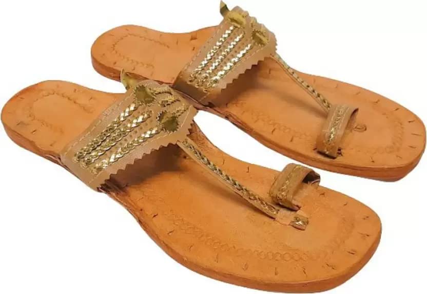 Sandales Kolhapuri femme en cuir souple chappal ethnique taille 36-42