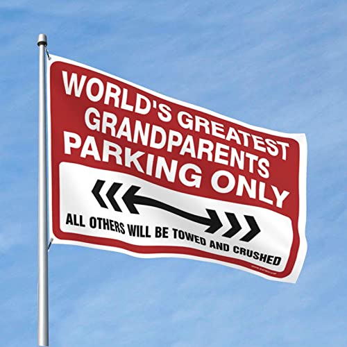 Drapeaux drôles cool pour dortoir et garage avec message humour grands-parents