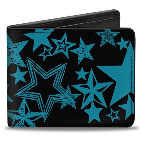 Buckle-Down Men's Wallet, Bifold, Stargazer Black Blue, Vegan Leather, Multi, 4.0