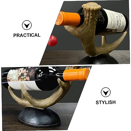 Soporte robusto para botellas de vino de resina miniatura 2