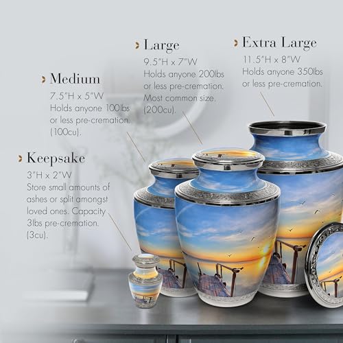Image of Dock of the Bay Cremation Urns for Human Ashes Adult Male & Urns for Ashes