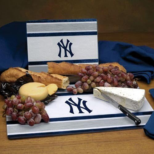 Football Fanatics New York Yankees Cutting Board Set Sports Award Trophies
