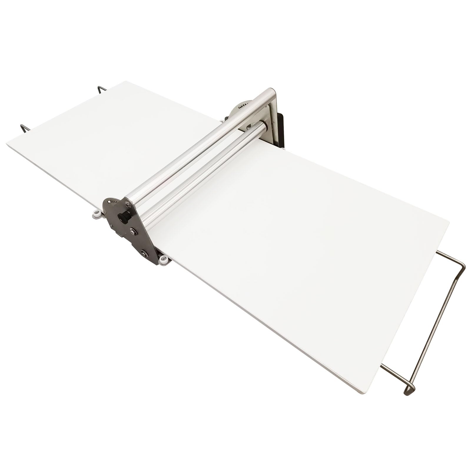 PreAsion Manual Dough Sheeter Machine Stainless Steel Pastry Machine, Folding Dough Press, Adjustable Thickness Max 0.89 inch, for Croissants, Fondant & Puff Pastry